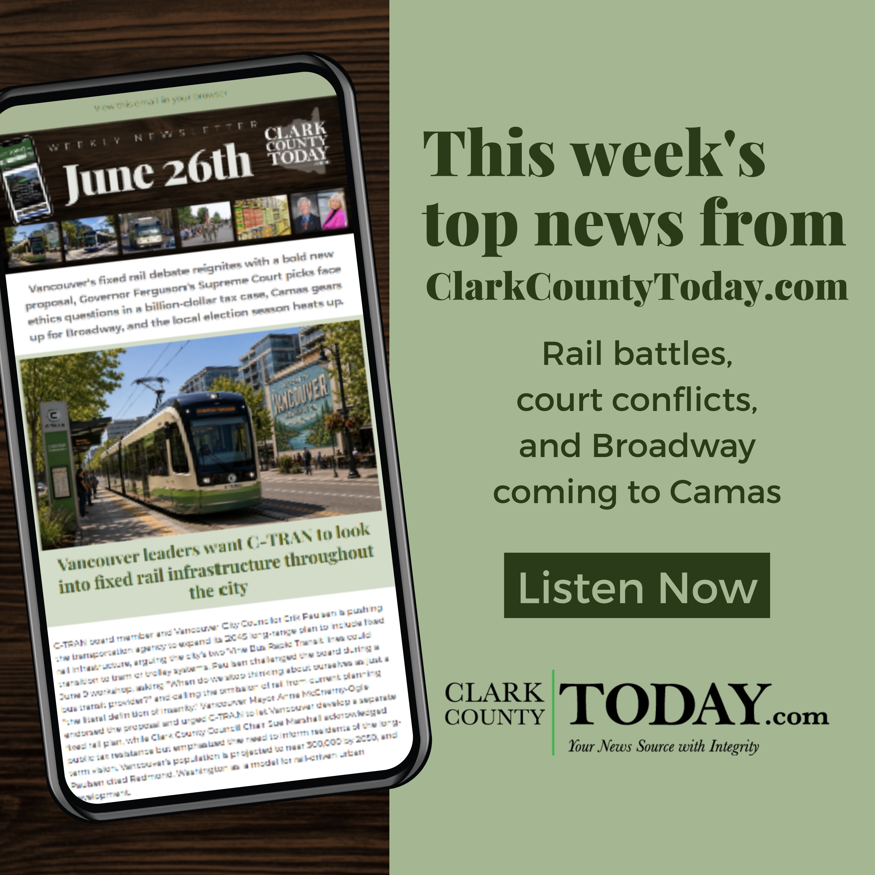 Rail, Taxes, Fireworks, and Camas Days: Clark County Roundup
